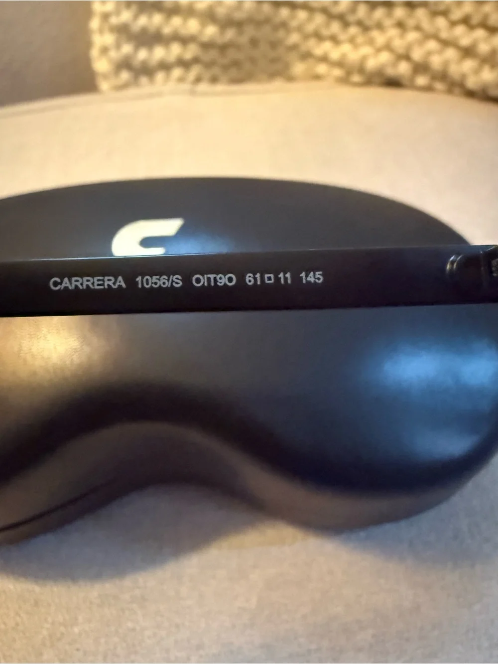 Carrera Black Shield Sunglasses with Gray Gradient Lenses